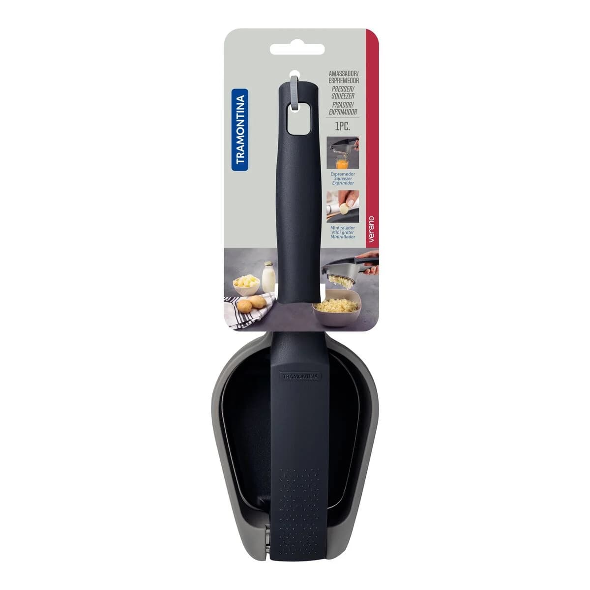 Pisa Pure Tramontina Verano Nylon con Acero Inoxidable Negro — miniatura 2