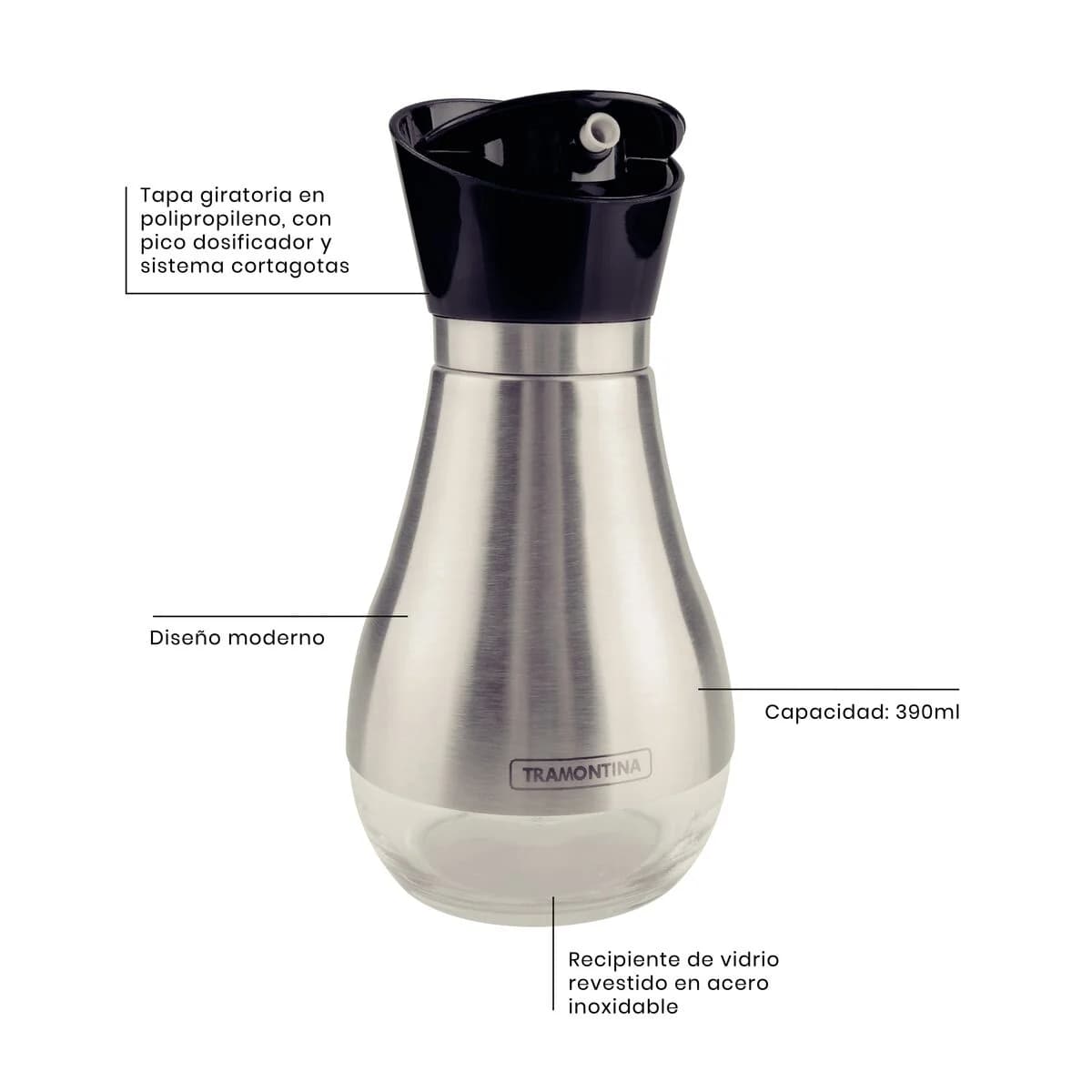 Vinagrera Tramontina Realce 0,39 L Acero Inoxidable — miniatura 5