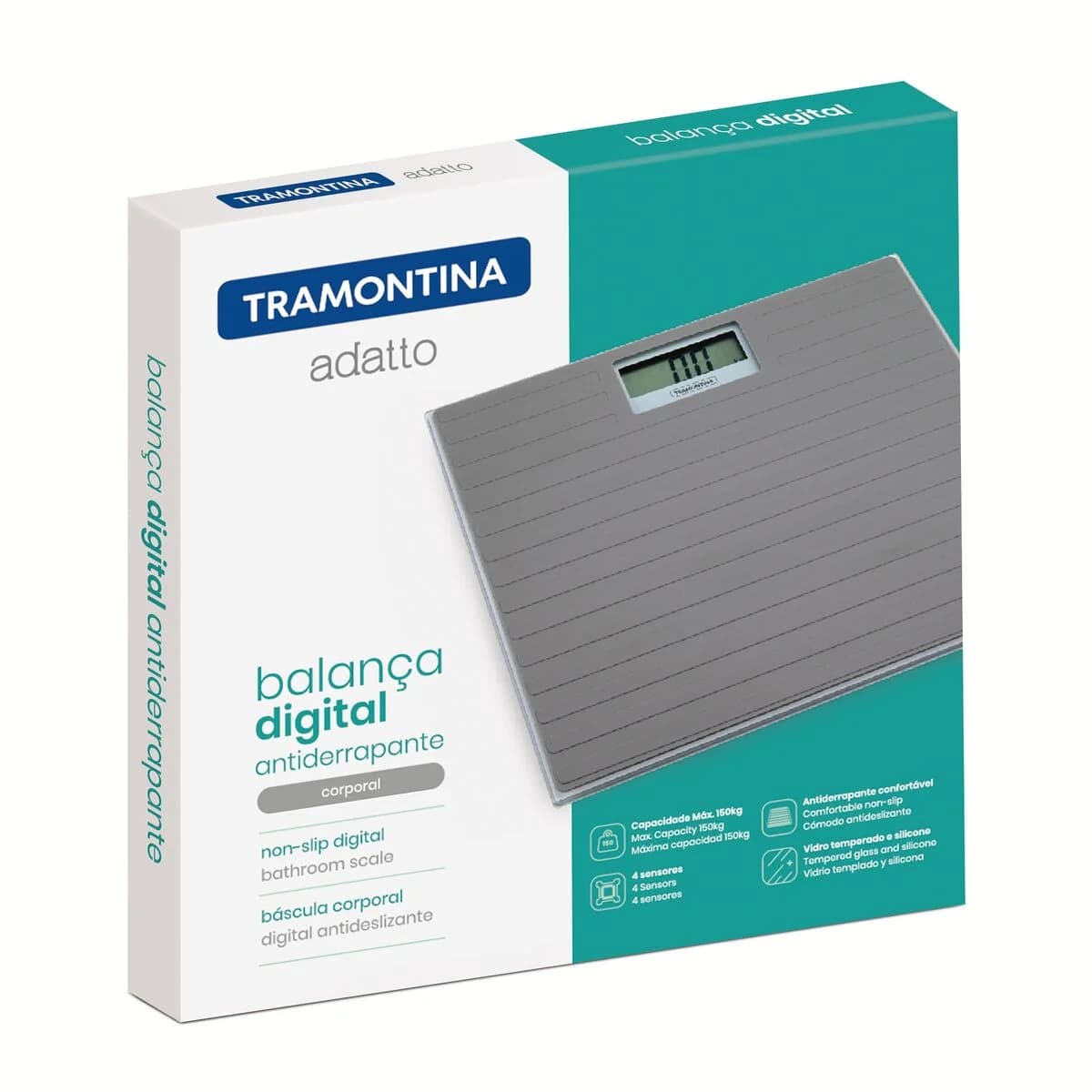Balanza Digital de Baño Tramontina Adatto Antideslizante — miniatura 2