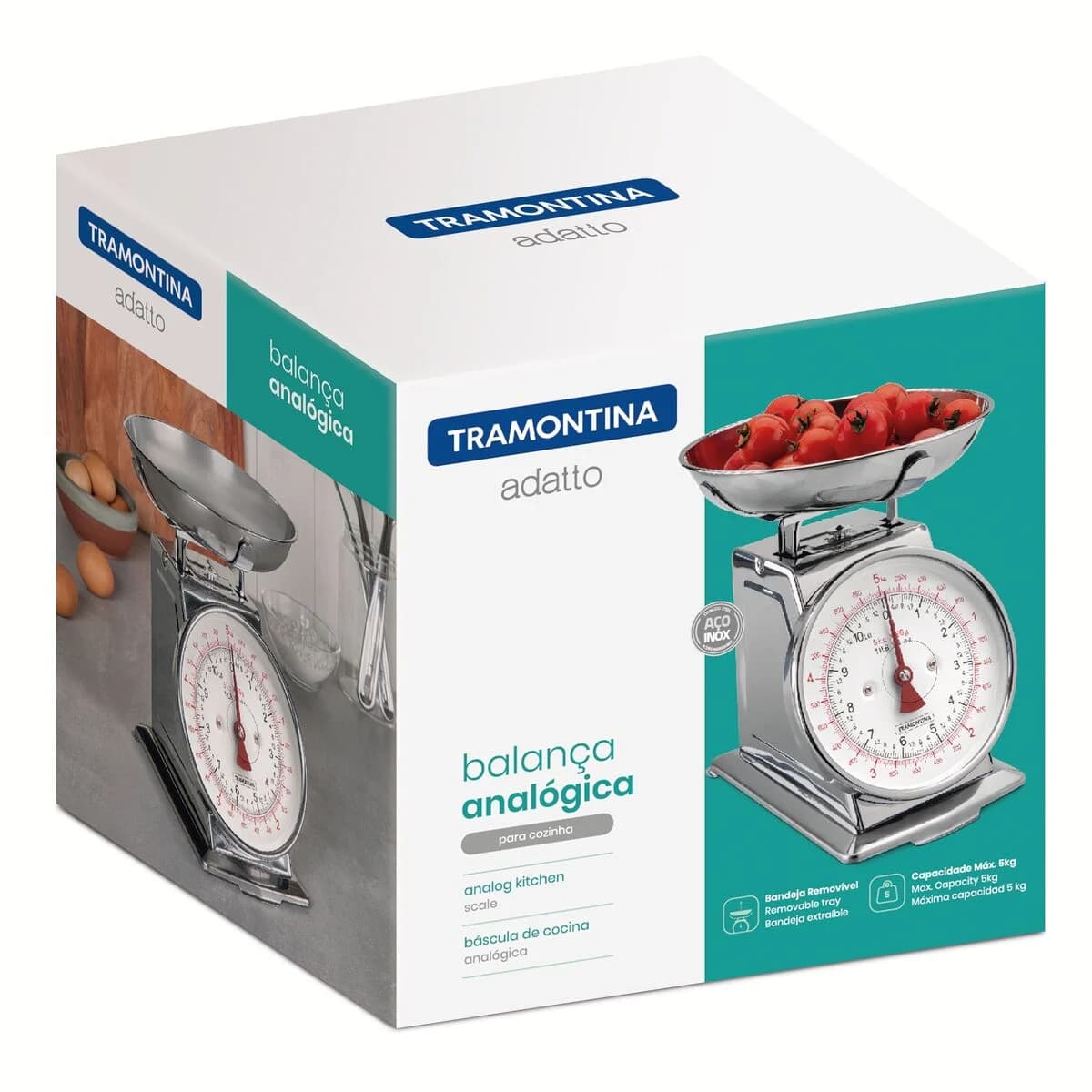 Balanza Analogica para Cocina Tramontina Adatto 5 KG — miniatura 2