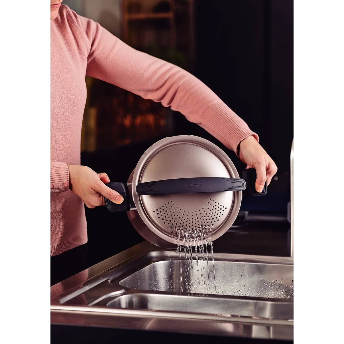 Olla Pasta Tramontina Milazzo Antiadherente 22 CM 5,70 Lts — miniatura 6