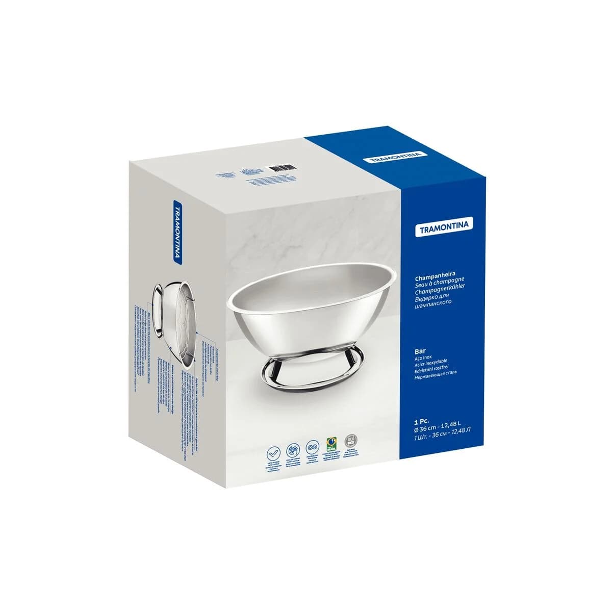 Champagnera Tramontina Service Acero Inoxidable 36 cm 12,4 L — miniatura 2