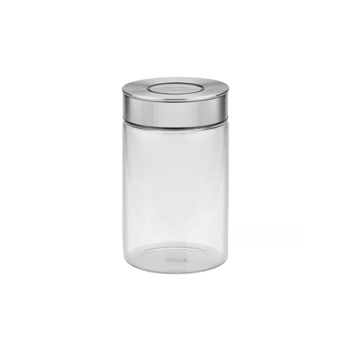 Frasco De Vidrio Tramontina Purezza Tapa Acero 1000 Ml — imagen 1 de 10