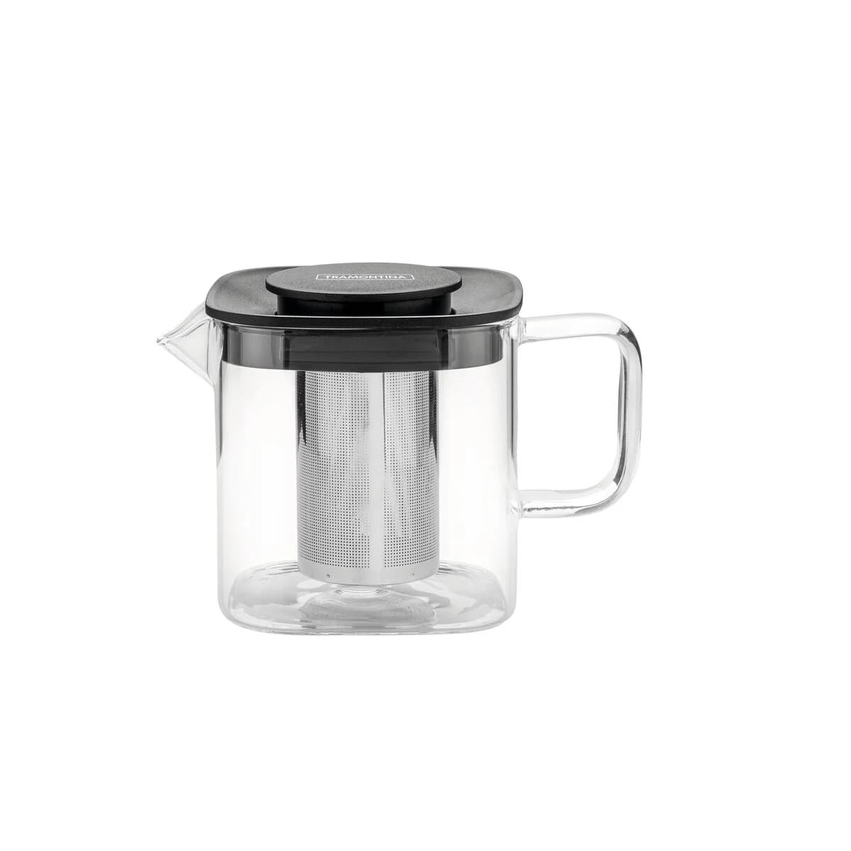 Tetera Vidrio Acero Inoxidable Infusor de 600 ml Tramontina