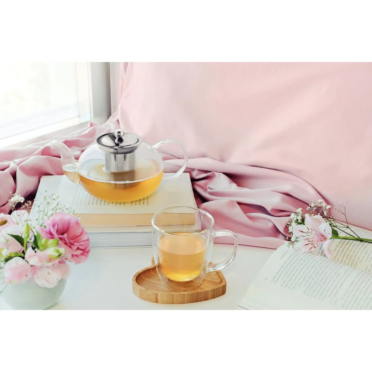 Tetera Vidrio Acero Inoxidable Infusor de 1,2 Lts Tramontina — miniatura 8