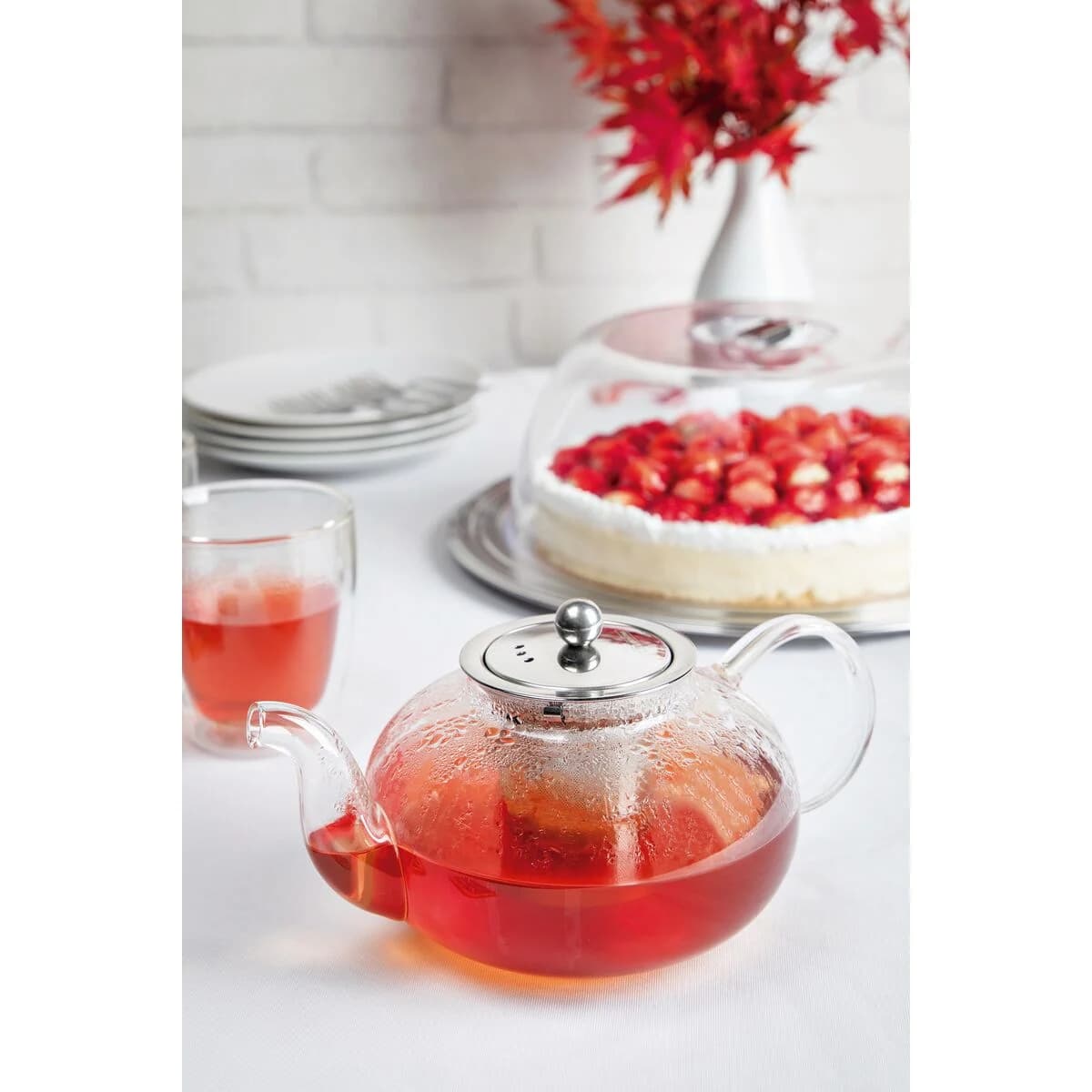 Tetera Vidrio Acero Inoxidable Infusor de 1,2 Lts Tramontina — miniatura 9