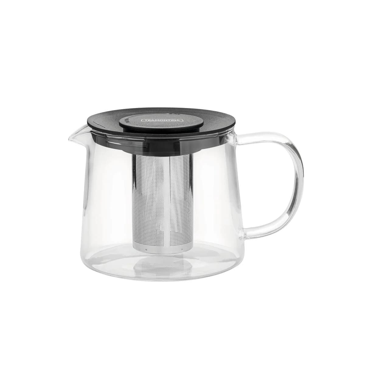 Tetera Vidrio Acero Inoxidable Infusor de 900 ml Tramontina — imagen 1 de 7