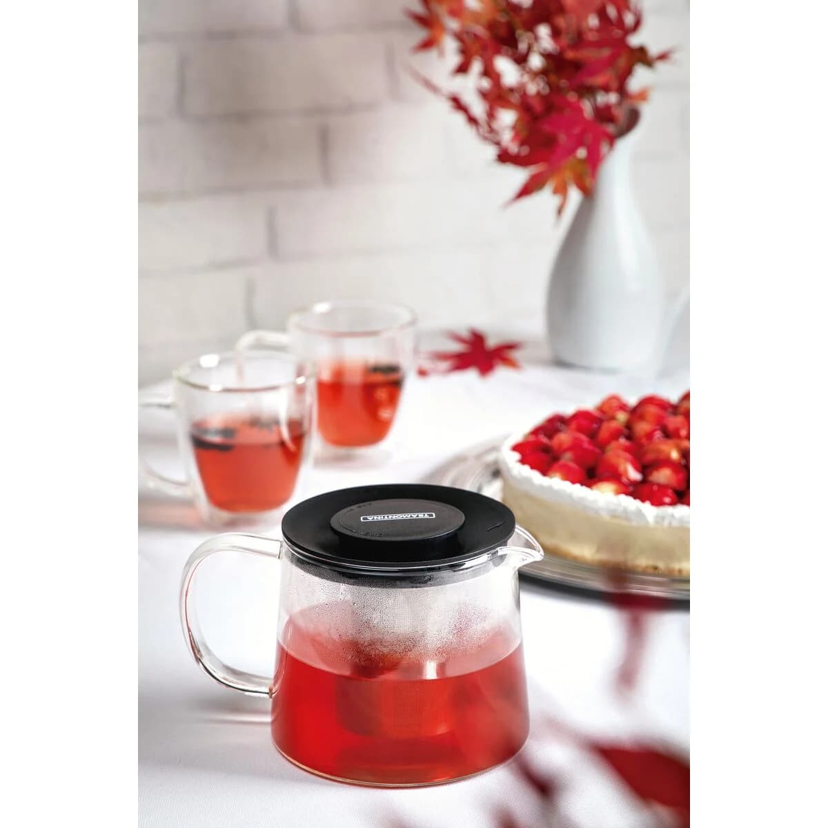 Tetera Vidrio Acero Inoxidable Infusor de 900 ml Tramontina — miniatura 7
