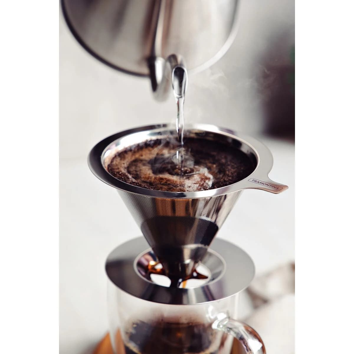 Colador de Cafe Tramontina en Acero Inoxidable — imagen 4 de 5