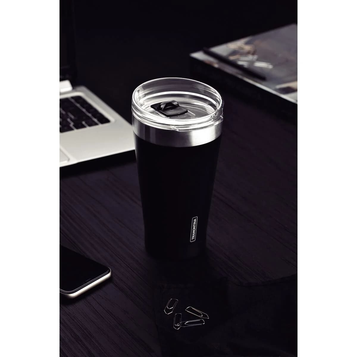 Vaso Termico Tramontina Exata Acero Inoxidable Negro 550 ml — miniatura 4