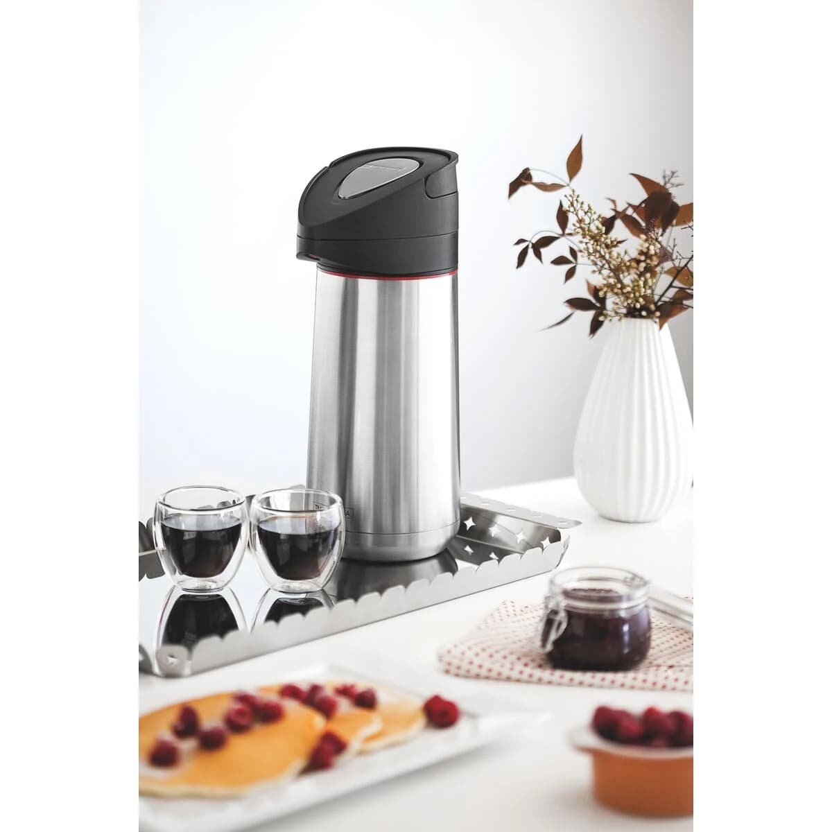 Termo con Sifon Tramontina Exata Acero Inoxidable 2 Litros — miniatura 4