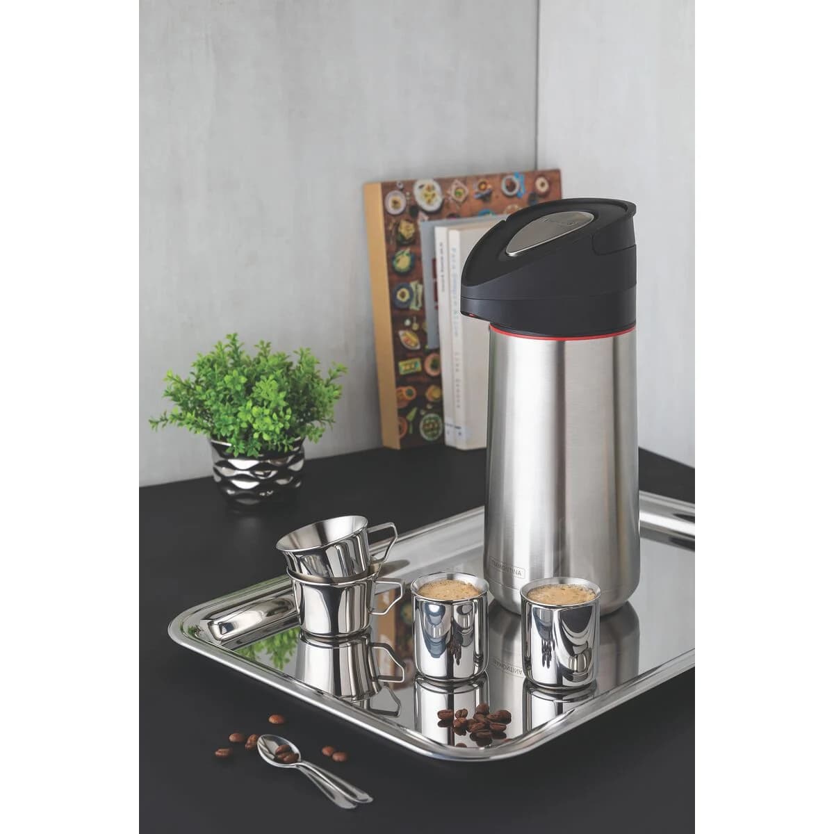 Termo con Sifon Tramontina Exata Acero Inoxidable 2 Litros — miniatura 6