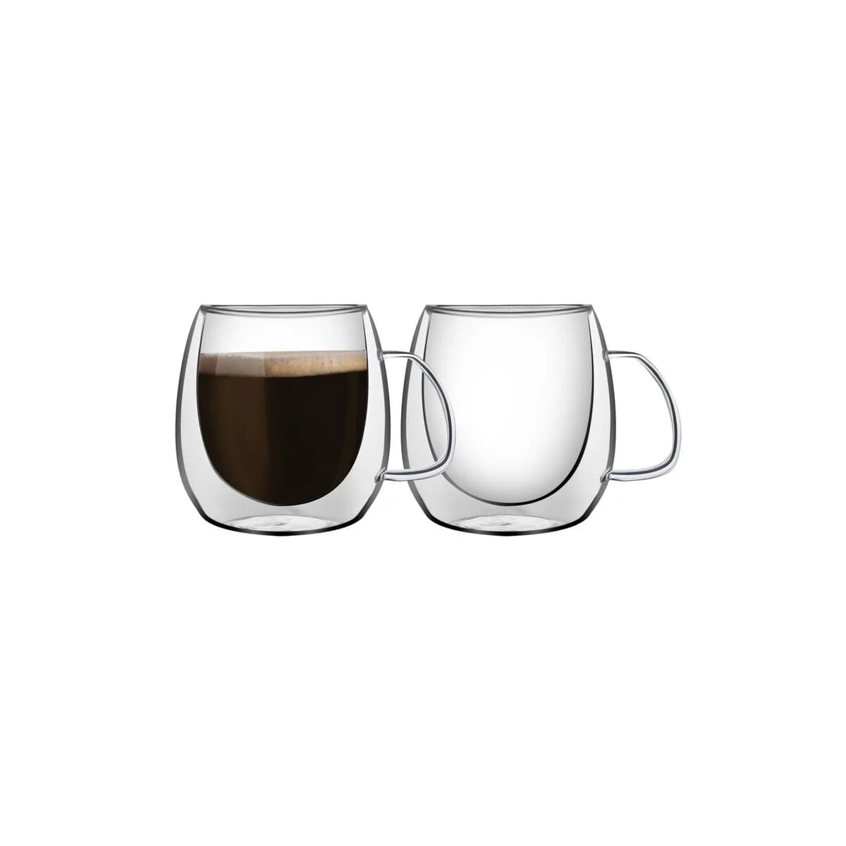 Taza Doble Vidrio Tramontina Cafe x2 Unid. 100 ml — imagen 1 de 3