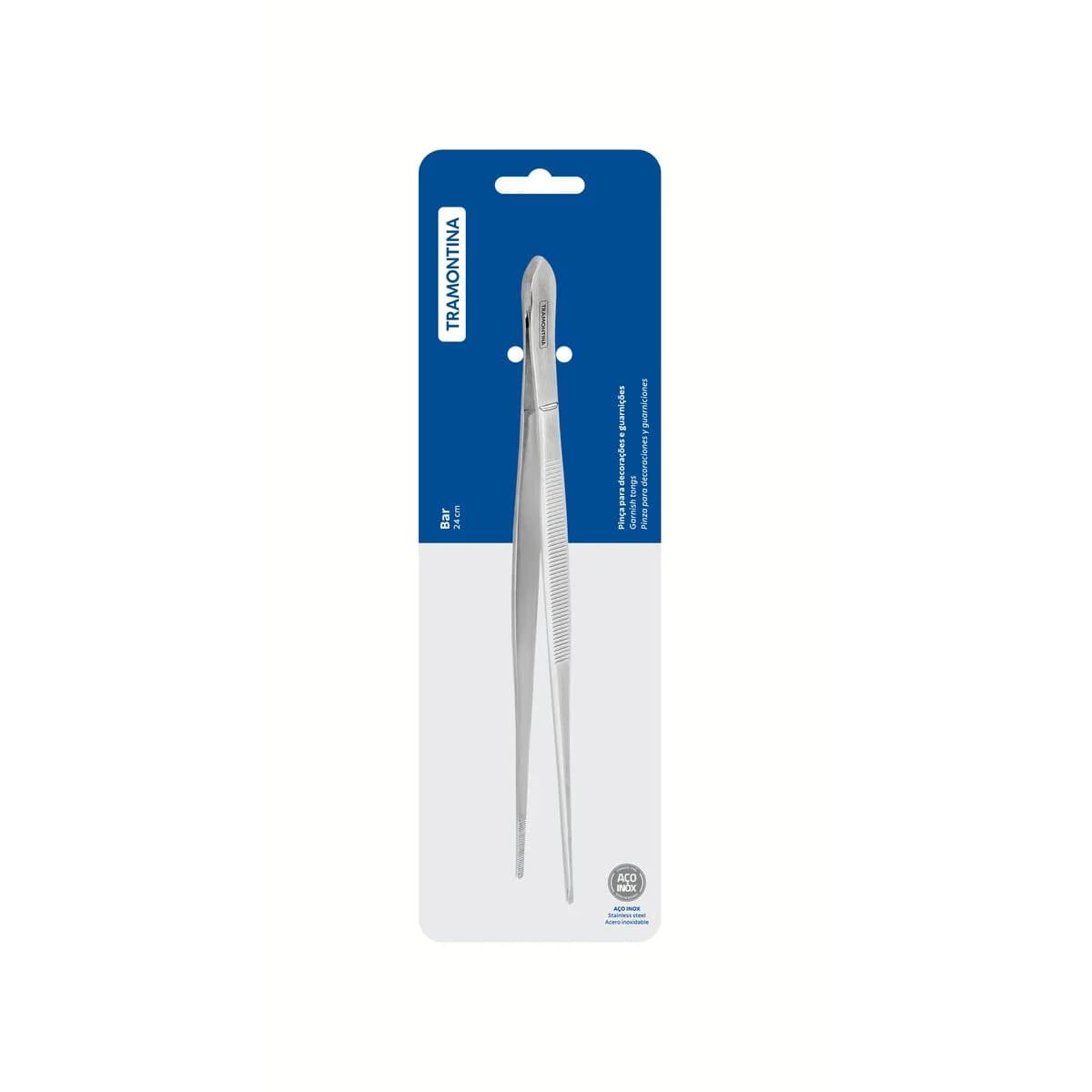 Pinza de Precision Tramontina Cocteleria Acero Inox 24 CM — miniatura 2