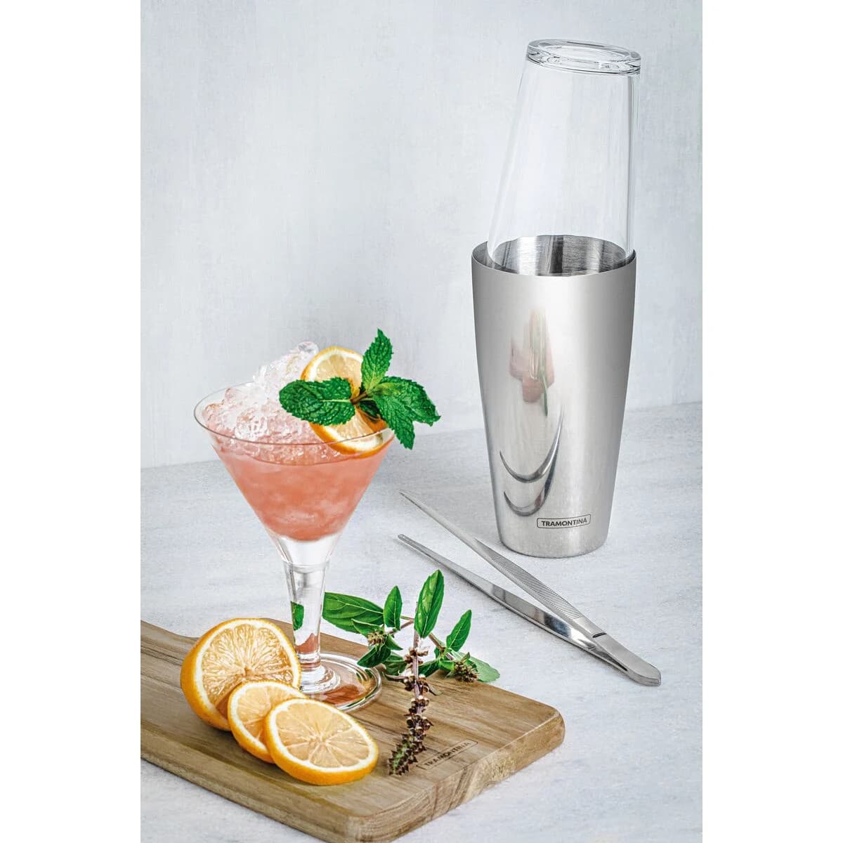 Pinza de Precision Tramontina Cocteleria Acero Inox 24 CM — miniatura 3