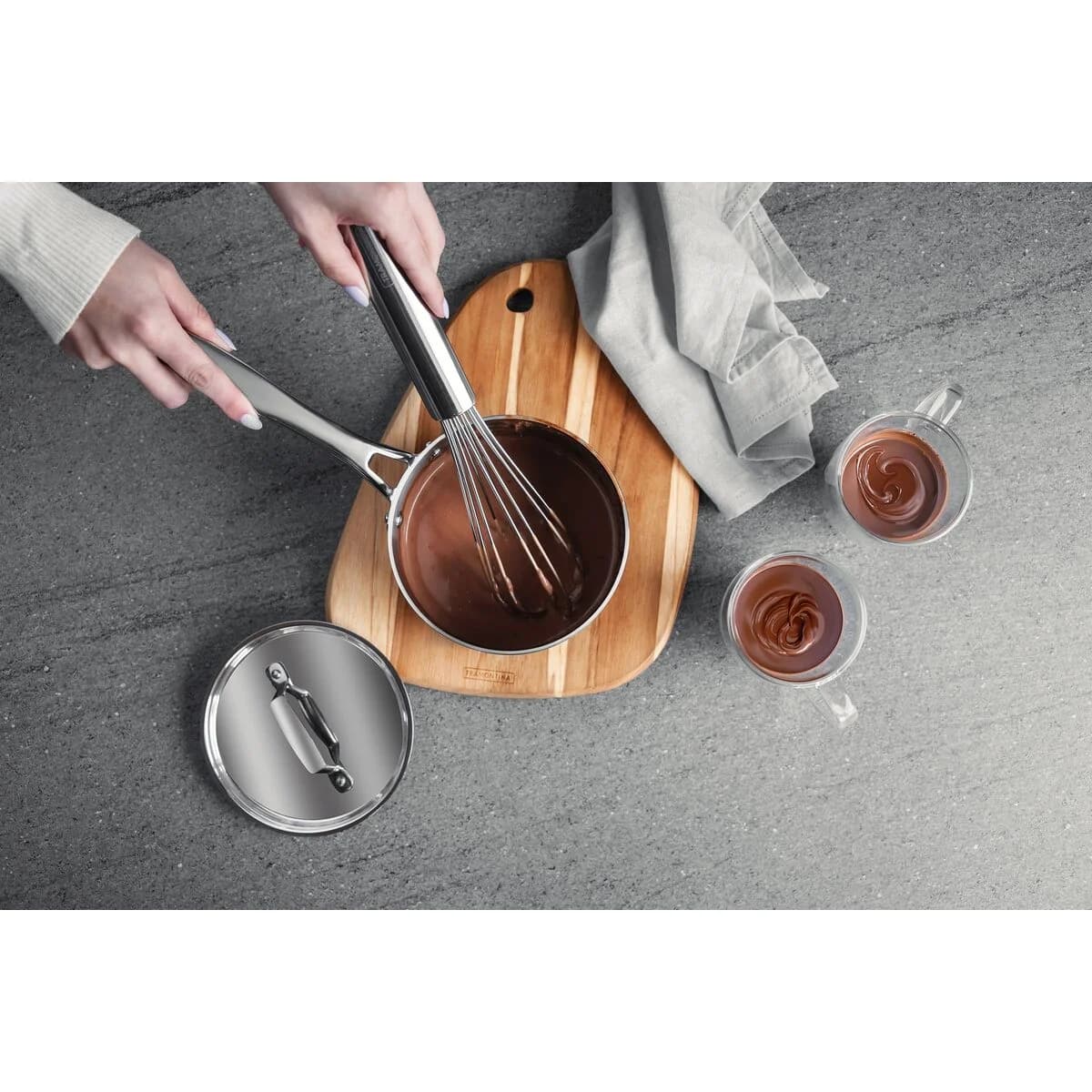 Batidor Manual Marffim Acero Inoxidable de 37 cm Tramontina — miniatura 4