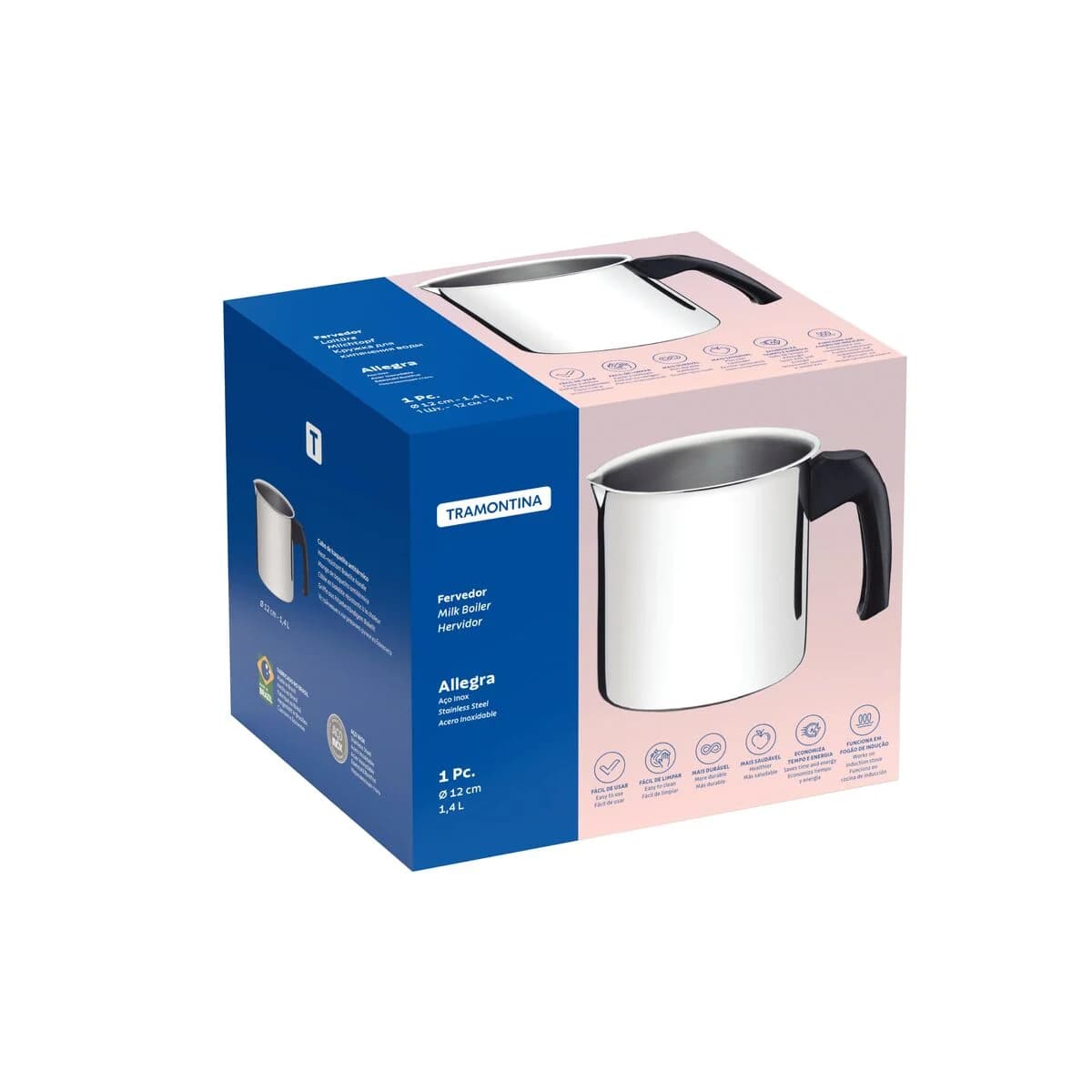 Hervidor Tramontina Allegra Acero Inoxidable 12 Cm 1,4 Lts — miniatura 2