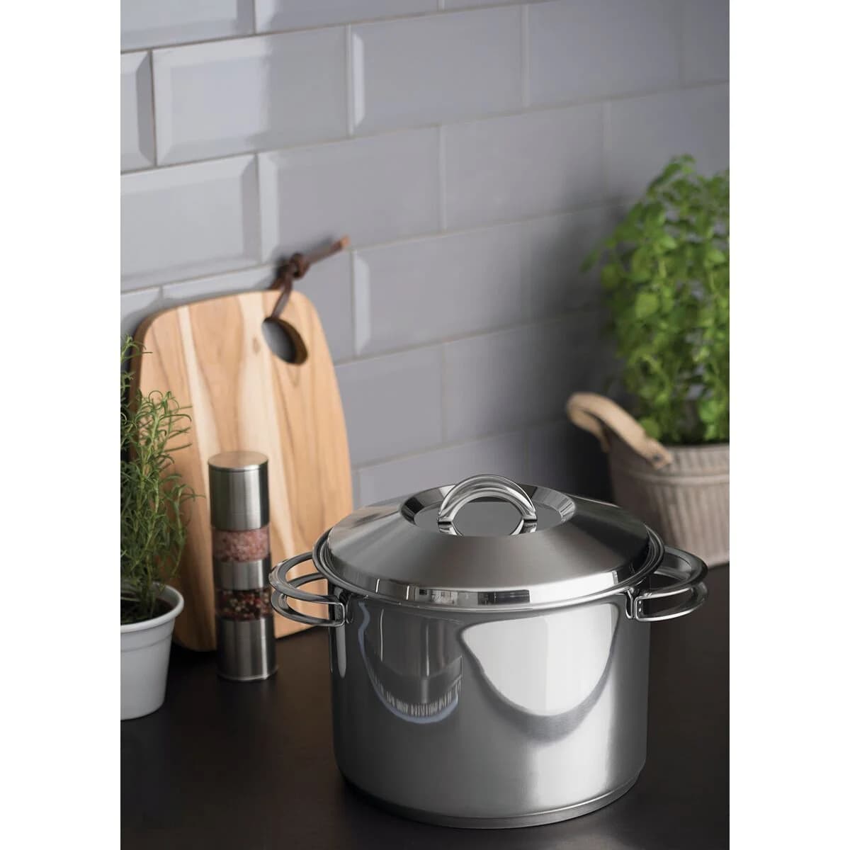 Olla Tramontina Acero Inoxidable Induccion 9,6 Litros Solar — miniatura 3