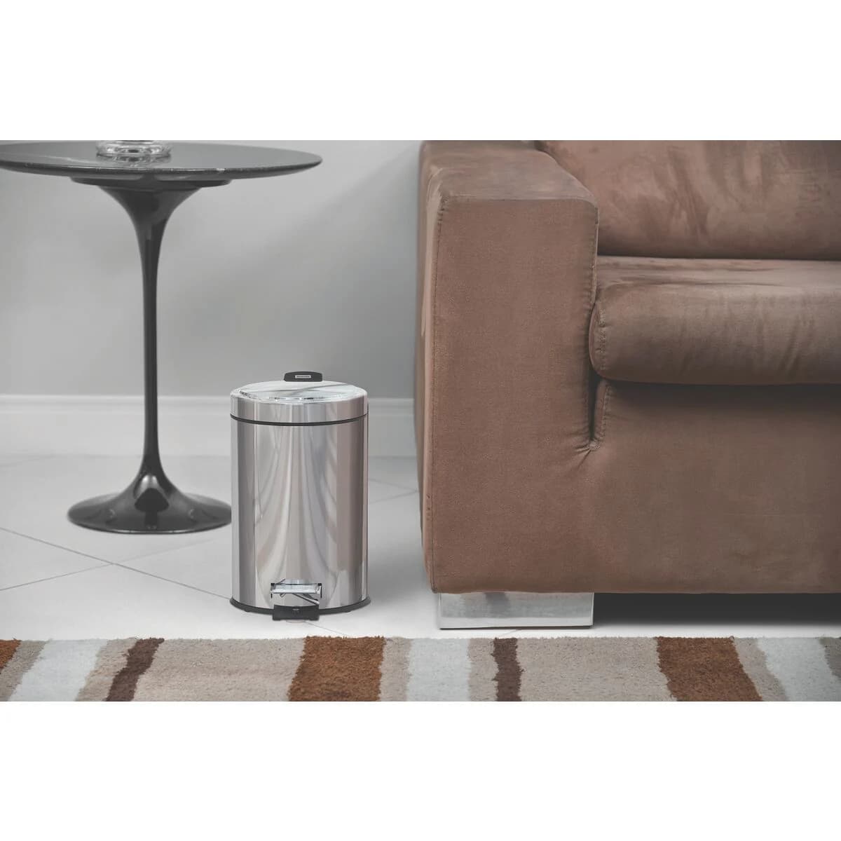 Basurero de Acero Inoxidable con Pedal Brasil 5 L Tramontina — miniatura 3