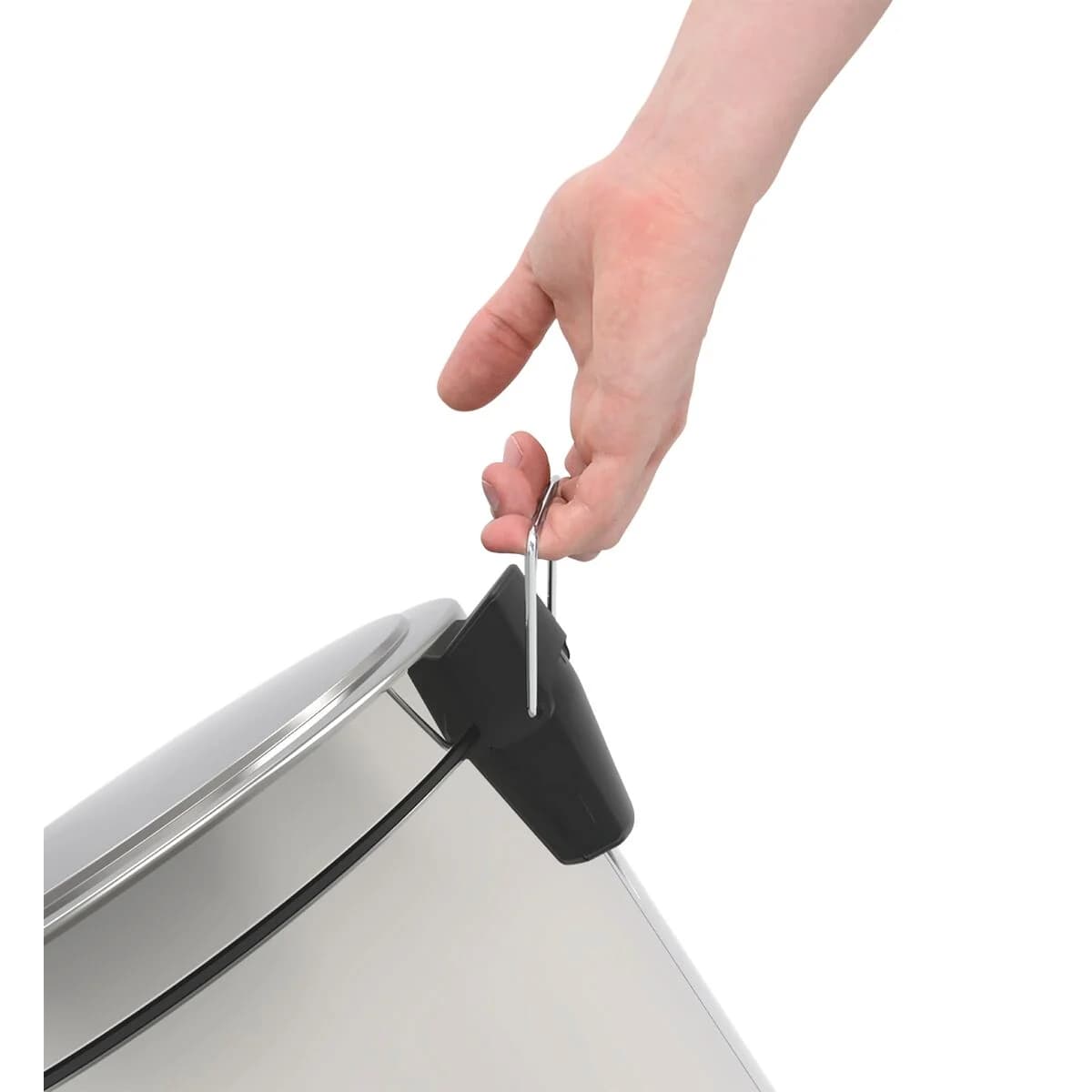 Basurero de Acero Inox con Pedal Brasil 30 L Tramontina — miniatura 3