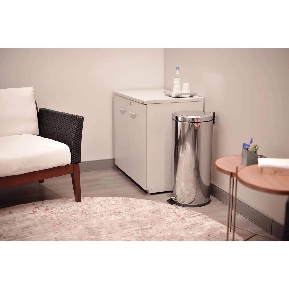Basurero de Acero Inox con Pedal Brasil 30 L Tramontina — miniatura 7