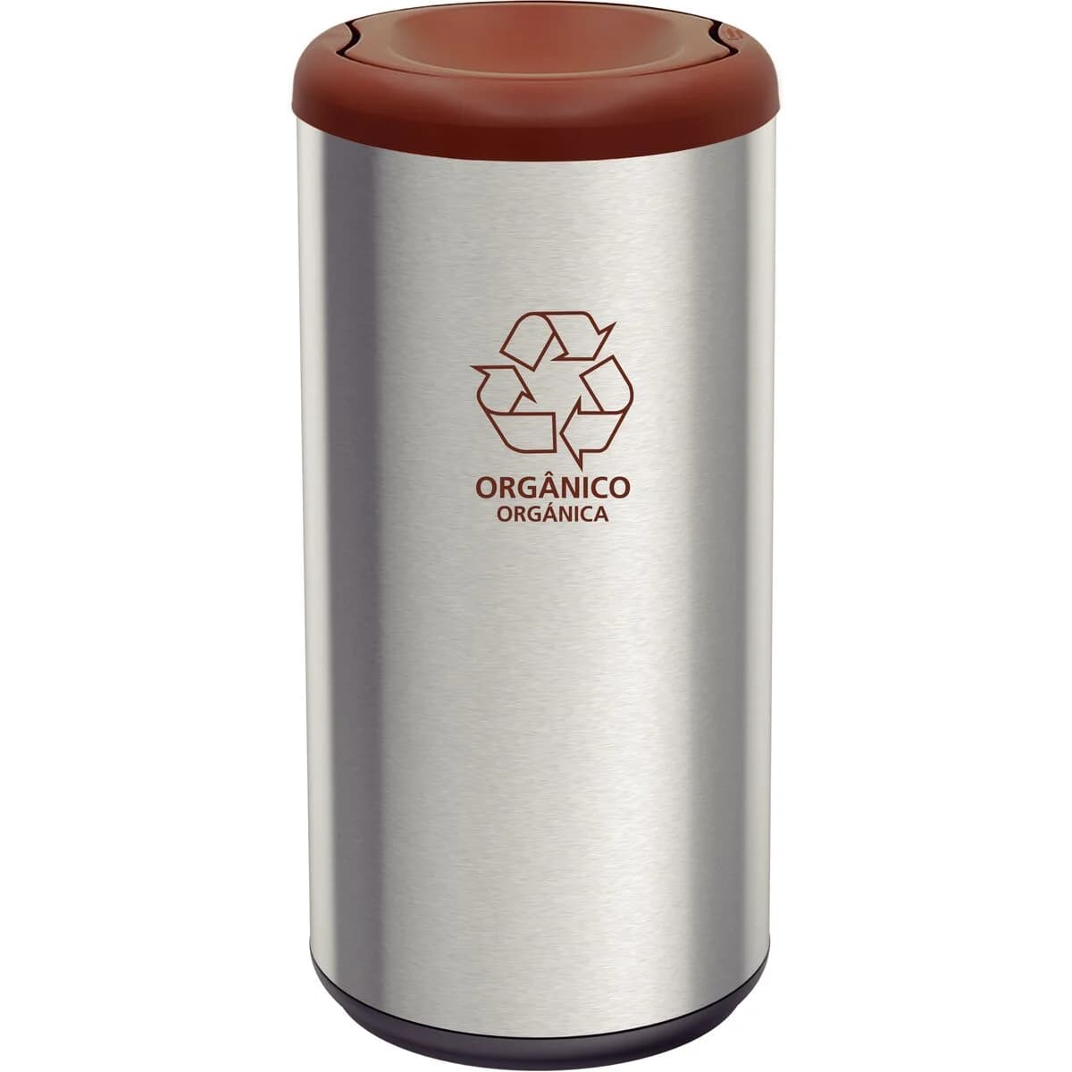 Basurero Acero Inox Tramontina Piemonte Vaiven 40 L Marron — imagen 1 de 4