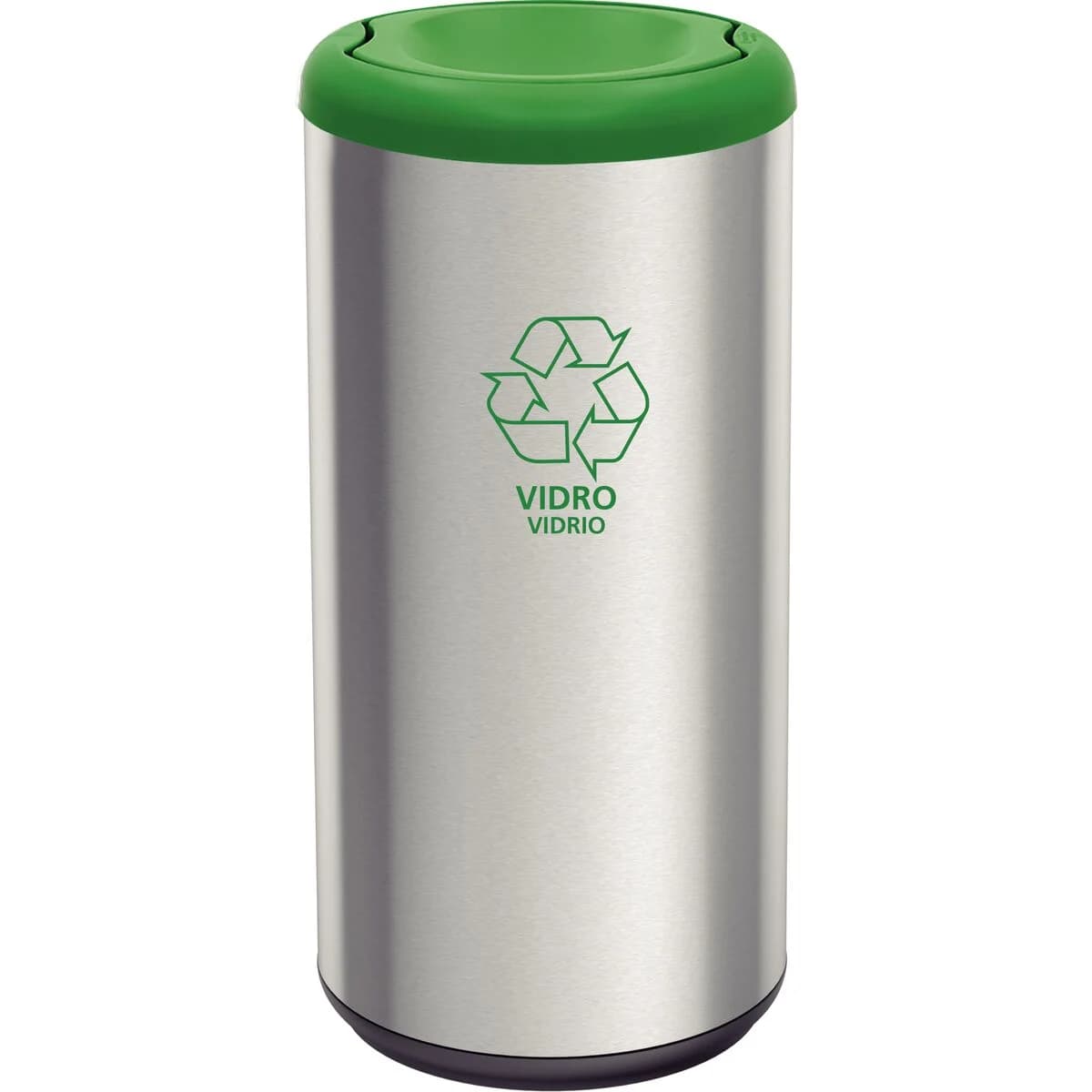Basurero Acero Inox Tramontina Piemonte Vaiven 40 L Verde — imagen 1 de 4