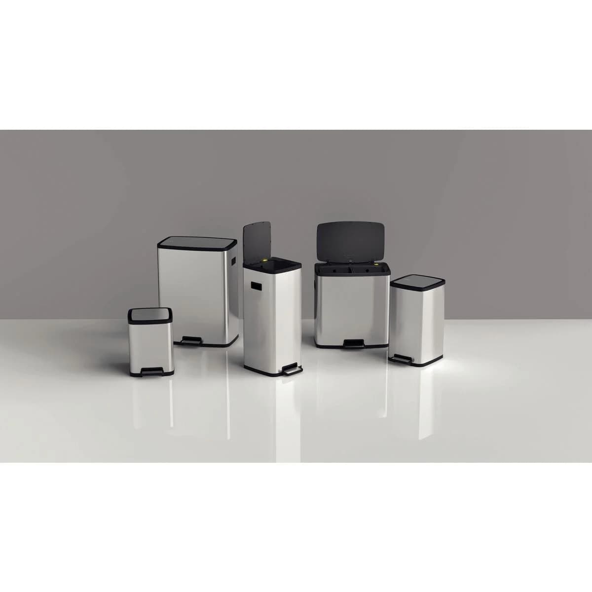 Basurero en Acero Inox con Pedal Tramontina Octos 15 Litros — miniatura 5