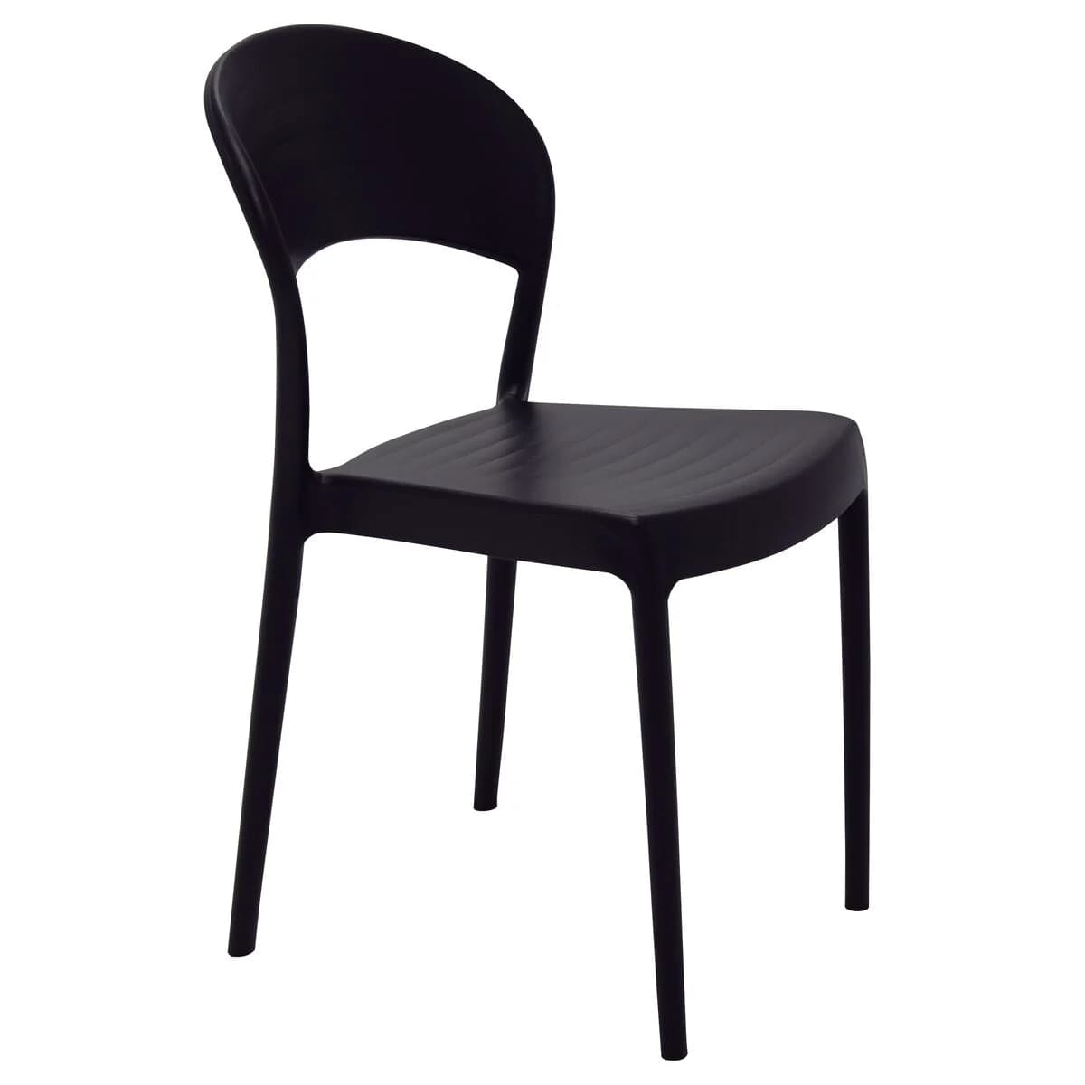 Silla Tramontina Sissi con Respaldo Cerrado Negro ECO — imagen 1 de 4