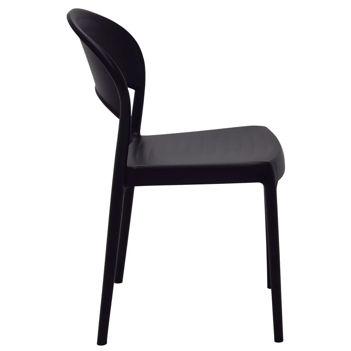 Silla Tramontina Sissi con Respaldo Cerrado Negro ECO — imagen 2 de 4