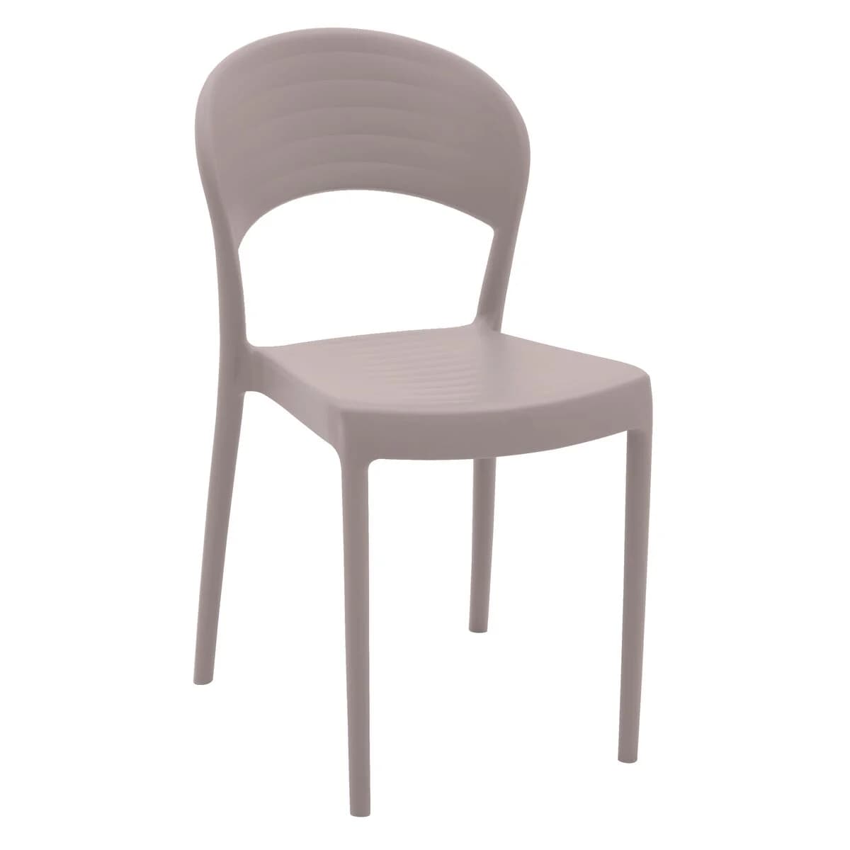 Silla Tramontina Sissi con Respaldo Cerrado Gris ECO — imagen 1 de 4