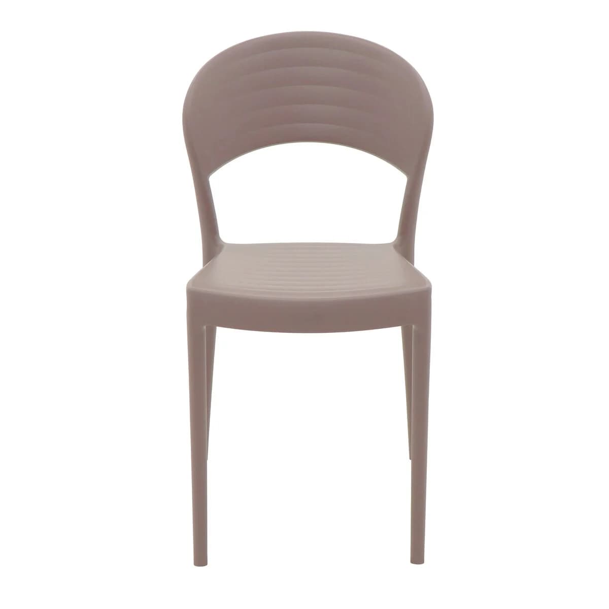 Silla Tramontina Sissi con Respaldo Cerrado Gris ECO — miniatura 2
