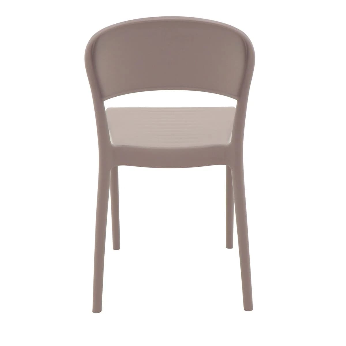 Silla Tramontina Sissi con Respaldo Cerrado Gris ECO — miniatura 3
