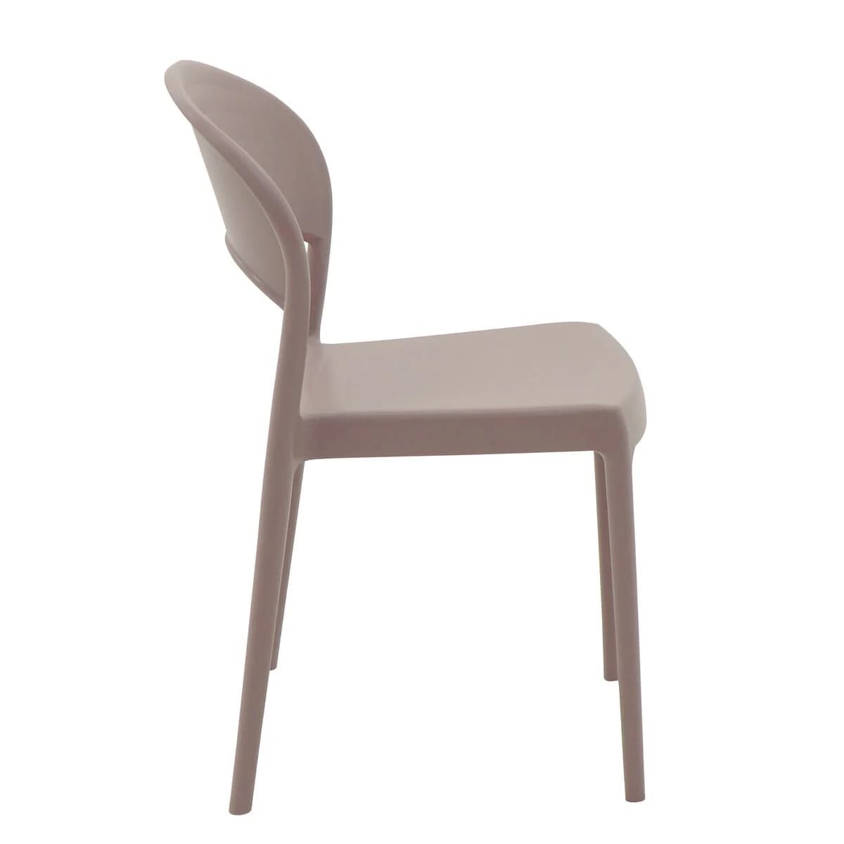 Silla Tramontina Sissi con Respaldo Cerrado Gris ECO — miniatura 4