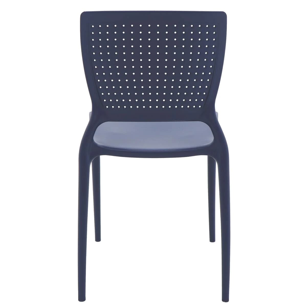 Silla Tramontina Safira en Polipropileno Fibra Vidrio Azul — miniatura 3