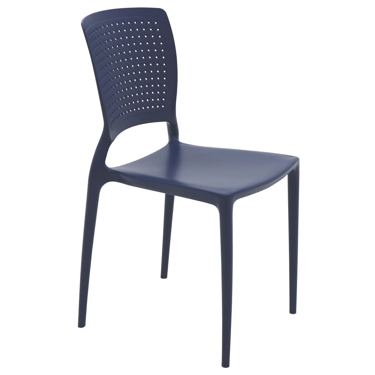 Silla Tramontina Safira en Polipropileno Fibra Vidrio Azul — miniatura 4