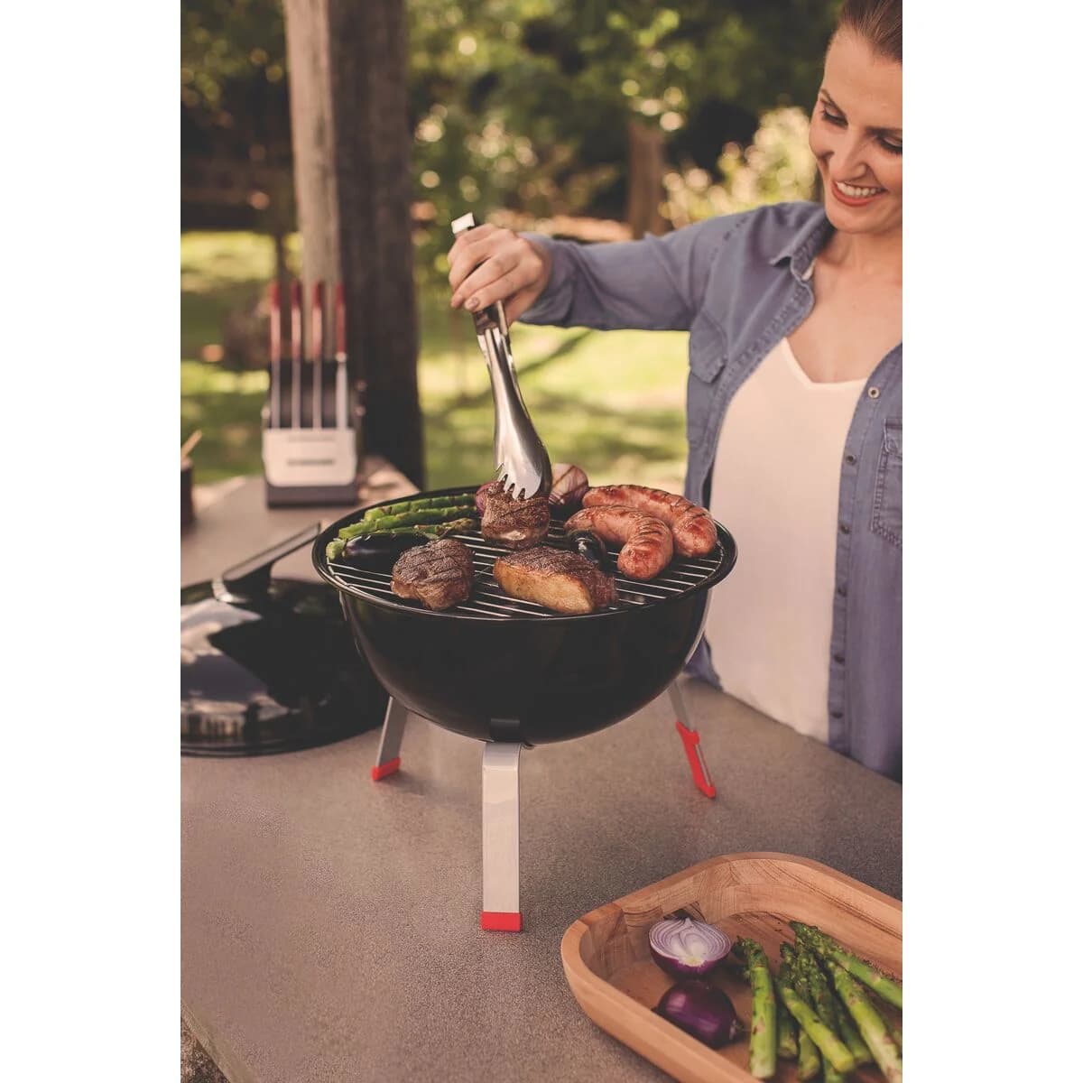 Parrilla Grill A Carbon Tramontina Portatil Tcp-320l — miniatura 7