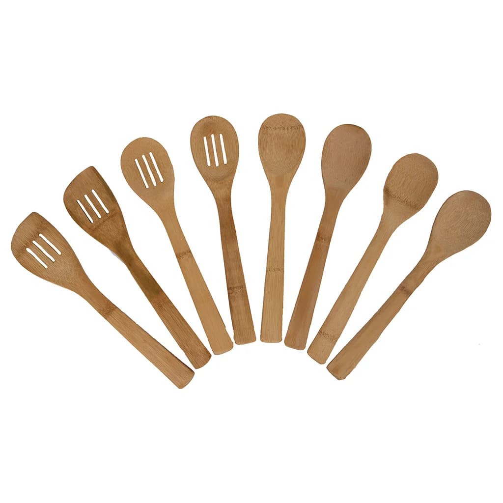 Juego De Menage Utensilios De Cocina Bambu 8 Piezas — imagen 1 de 2