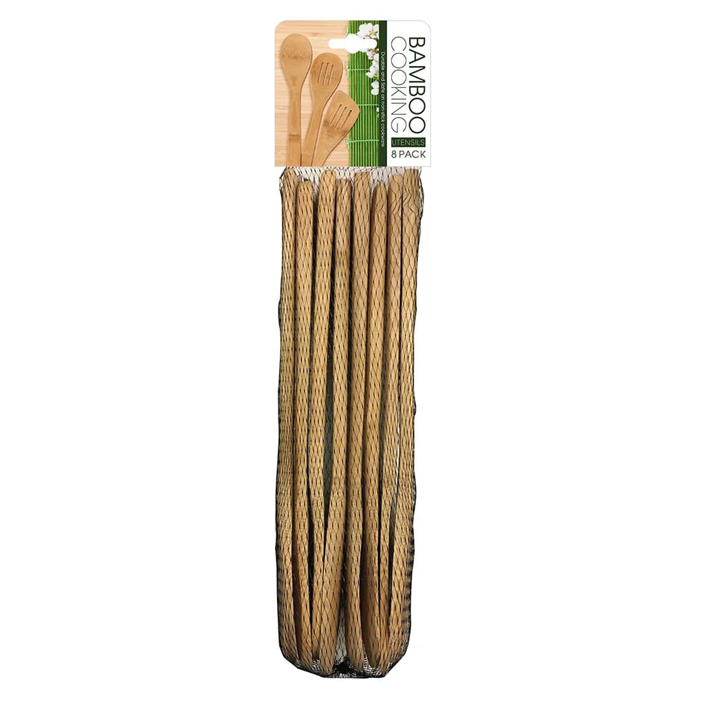 Juego De Menage Utensilios De Cocina Bambu 8 Piezas — miniatura 2