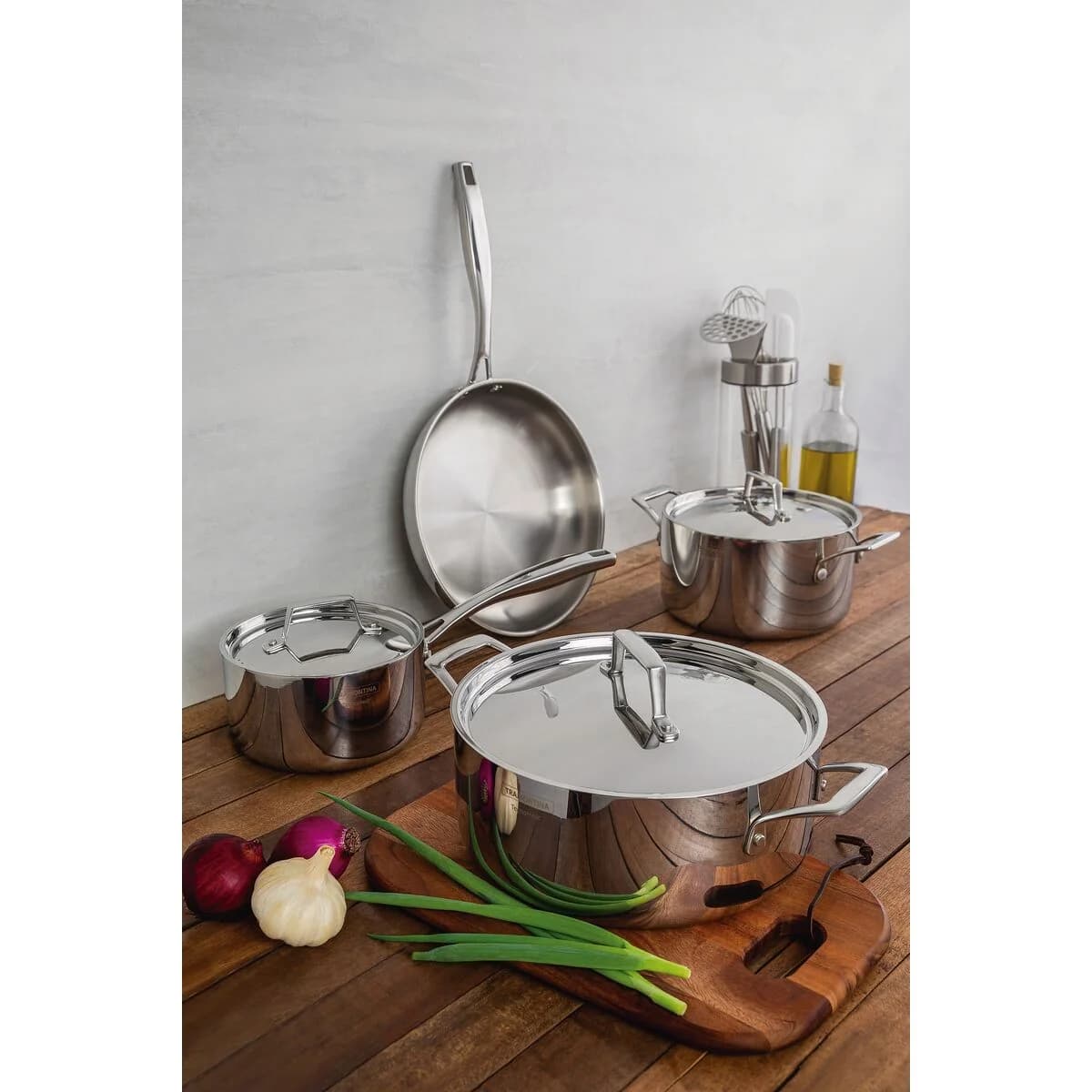 Bateria de Cocina Tramontina Ollas Induccion Grano 4 Piezas Acero Inoxidable — miniatura 5