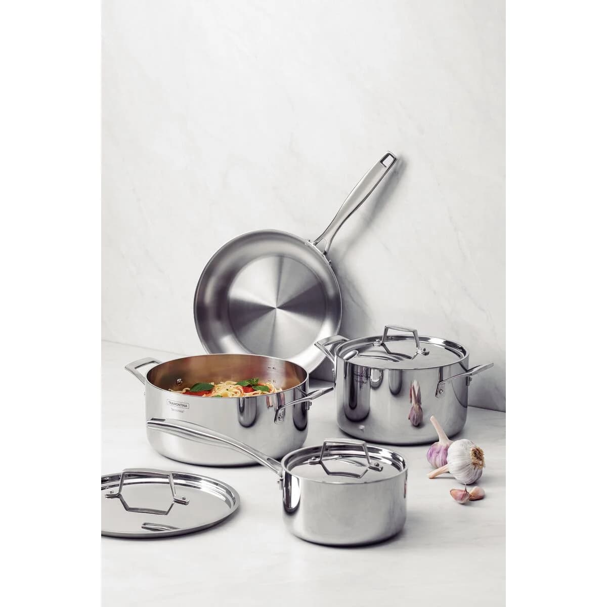 Bateria de Cocina Tramontina Ollas Induccion Grano 4 Piezas Acero Inoxidable — miniatura 6