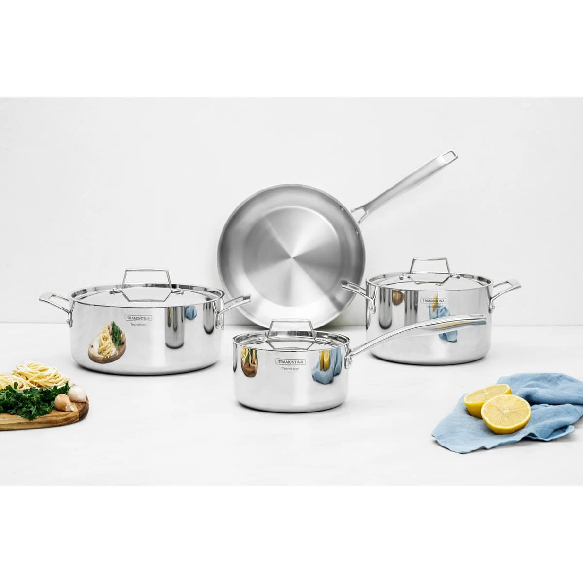 Bateria de Cocina Tramontina Ollas Induccion Grano 4 Piezas Acero Inoxidable — miniatura 7