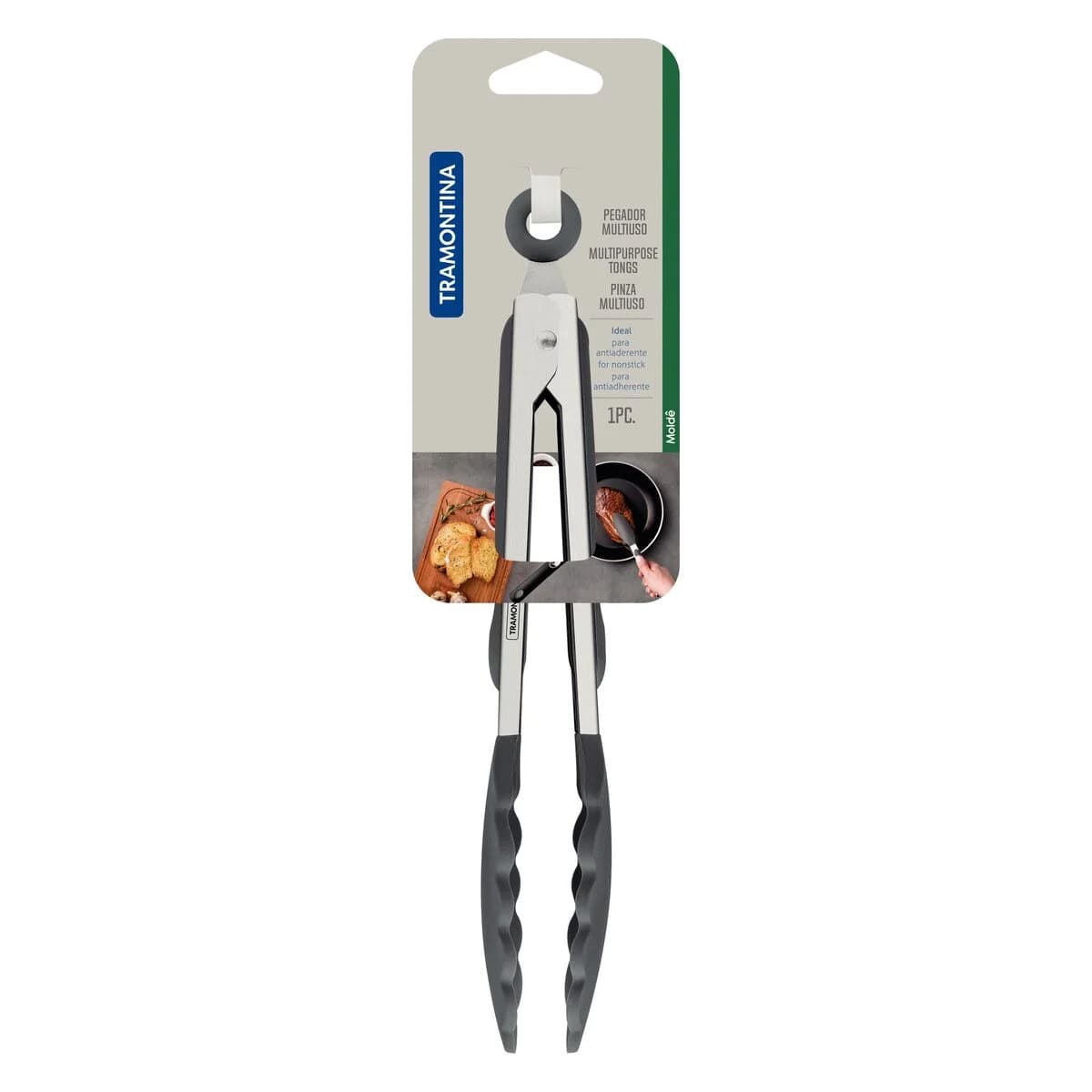 Pinza De Silicona Tramontina Acero Inoxidable Molde 29 Cm — imagen 2 de 5