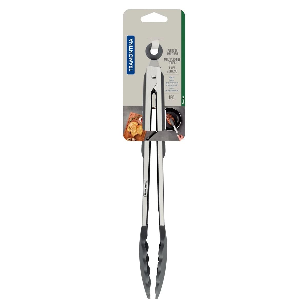 Pinza Multiuso Tramontina Molde De Silicona Acero Inox 35 Cm — miniatura 2
