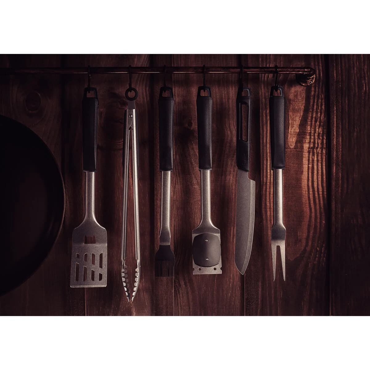 Pinza Para Carne Tramontina Churrasco Black Acero Inoxidable — miniatura 4