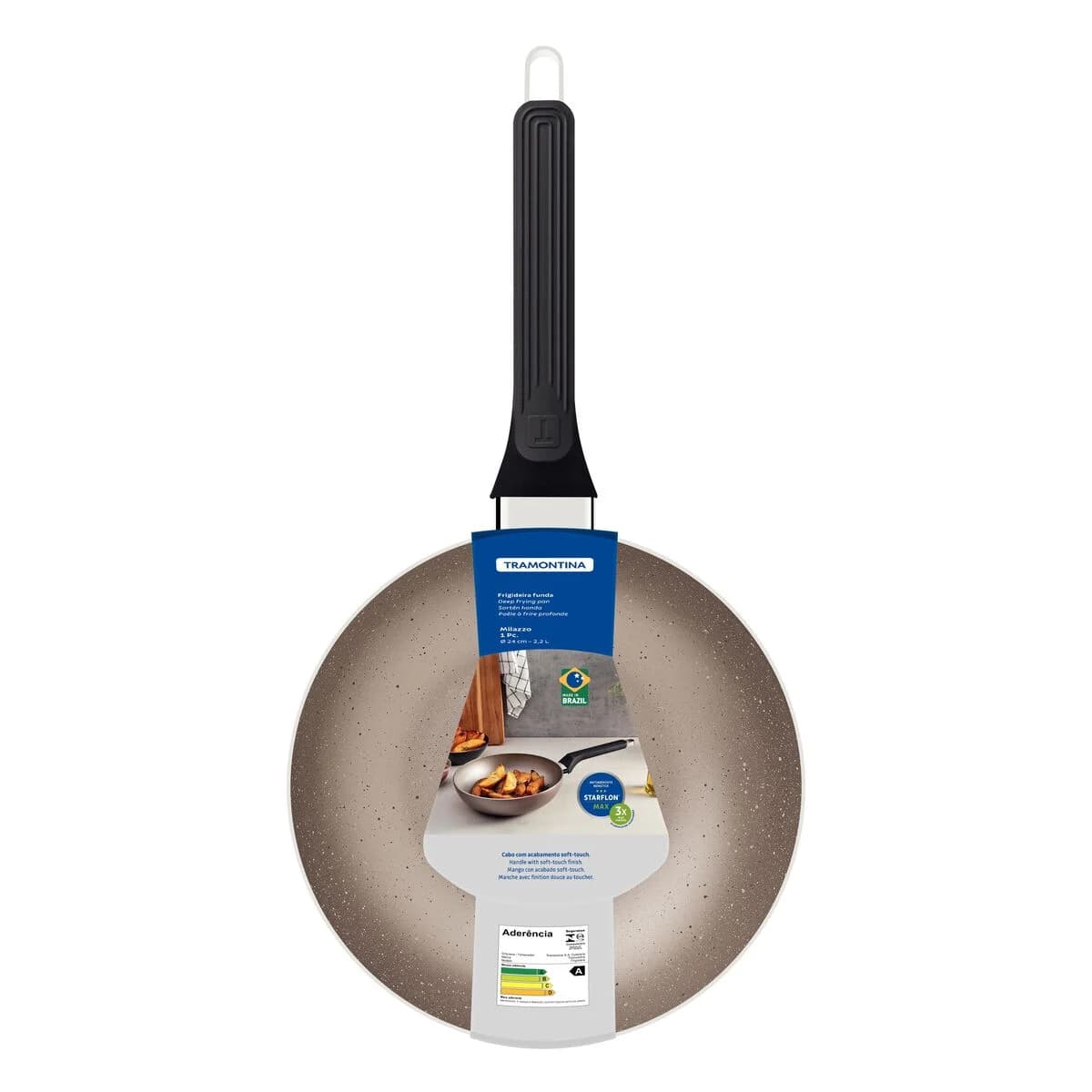 Sarten Honda Tramontina Milazzo Teflon Antiadherente 24 Cm — miniatura 2