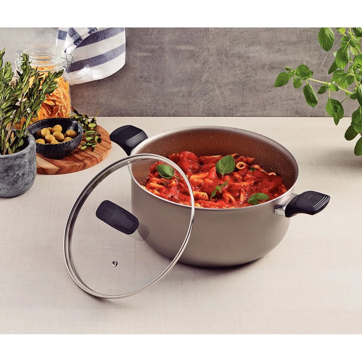 Cacerola Olla Tramontina Milazzo Antiadher 28 Cm 8 Litros — miniatura 5