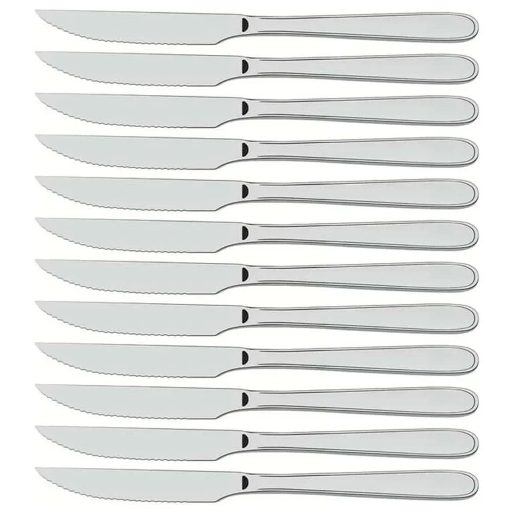 Cuchillo De Asado Tramontina Acero Inox Meresias X12 Unid. — imagen 1 de 2