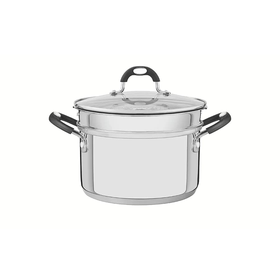 Cacerola Olla Tramontina Induccion Con Vaporera 20 Cm 3,6 L — imagen 1 de 2
