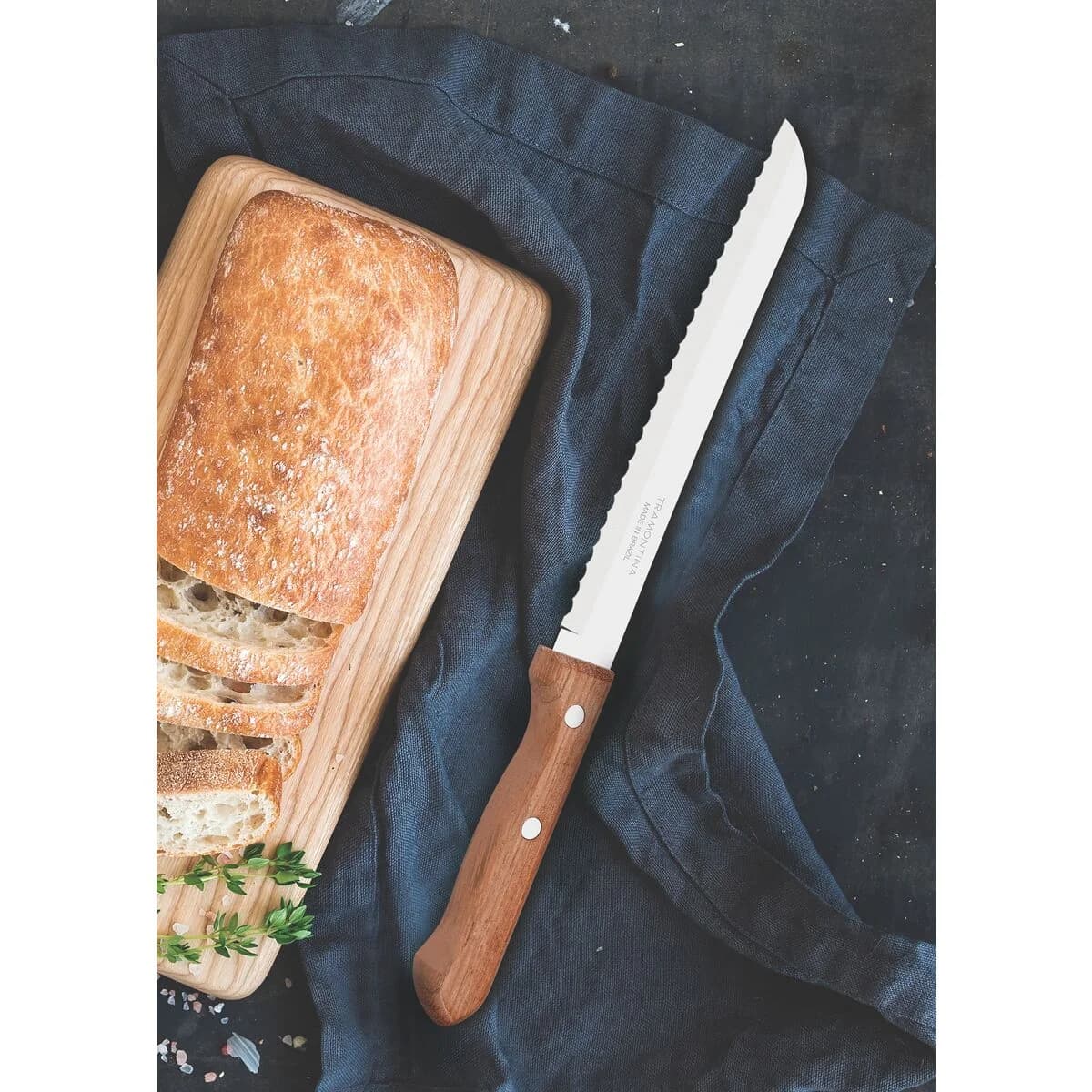 Cuchillo De Pan Tramontina Acero Inoxidable Dynamic 8 PuLG — miniatura 2